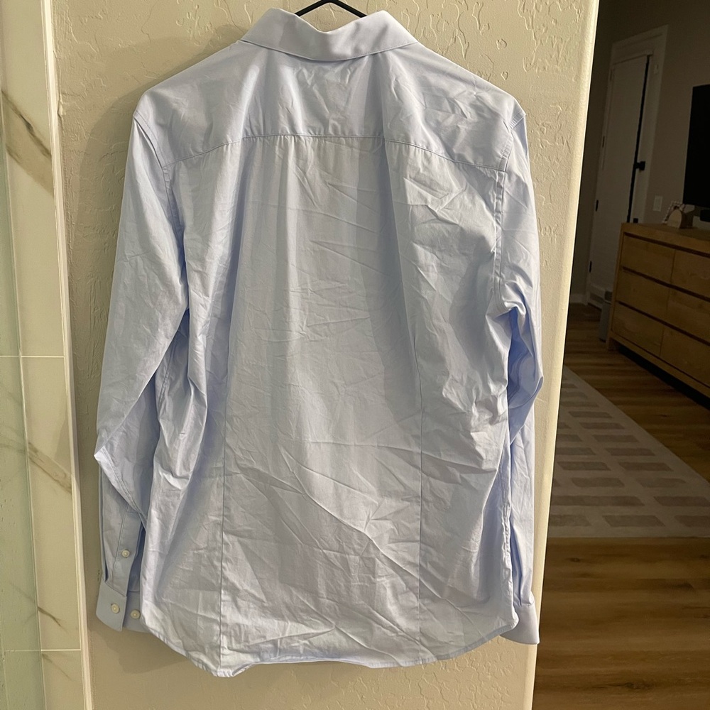 Theory Sylvain Wealth Poplin Long-Sleeve Shirt (Size: M) - Picture 5 of 5